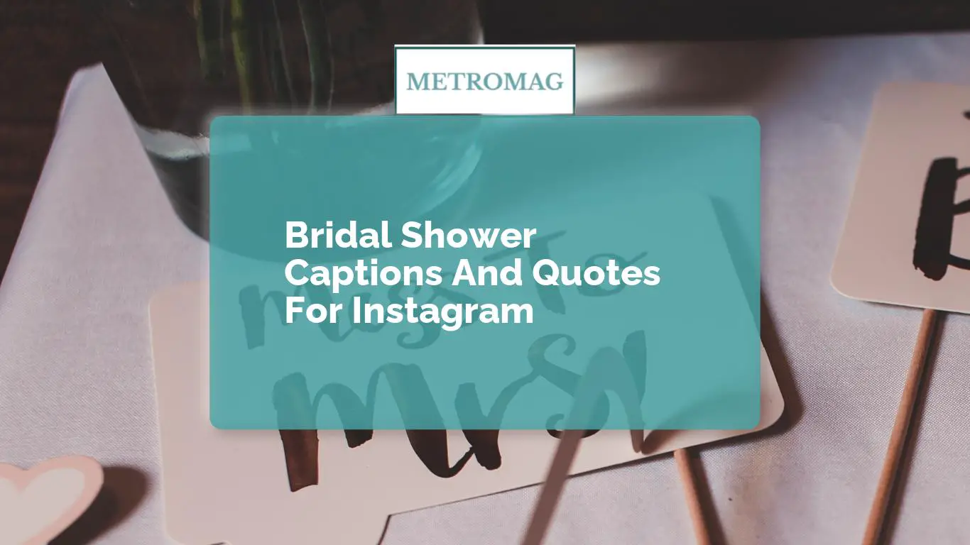 Bridal Shower Captions And Quotes For Instagram