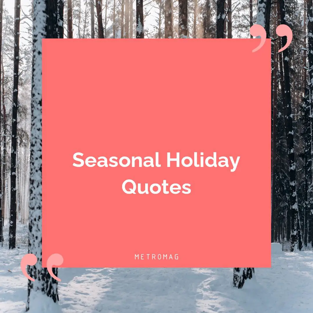 Seasonal Holiday Quotes