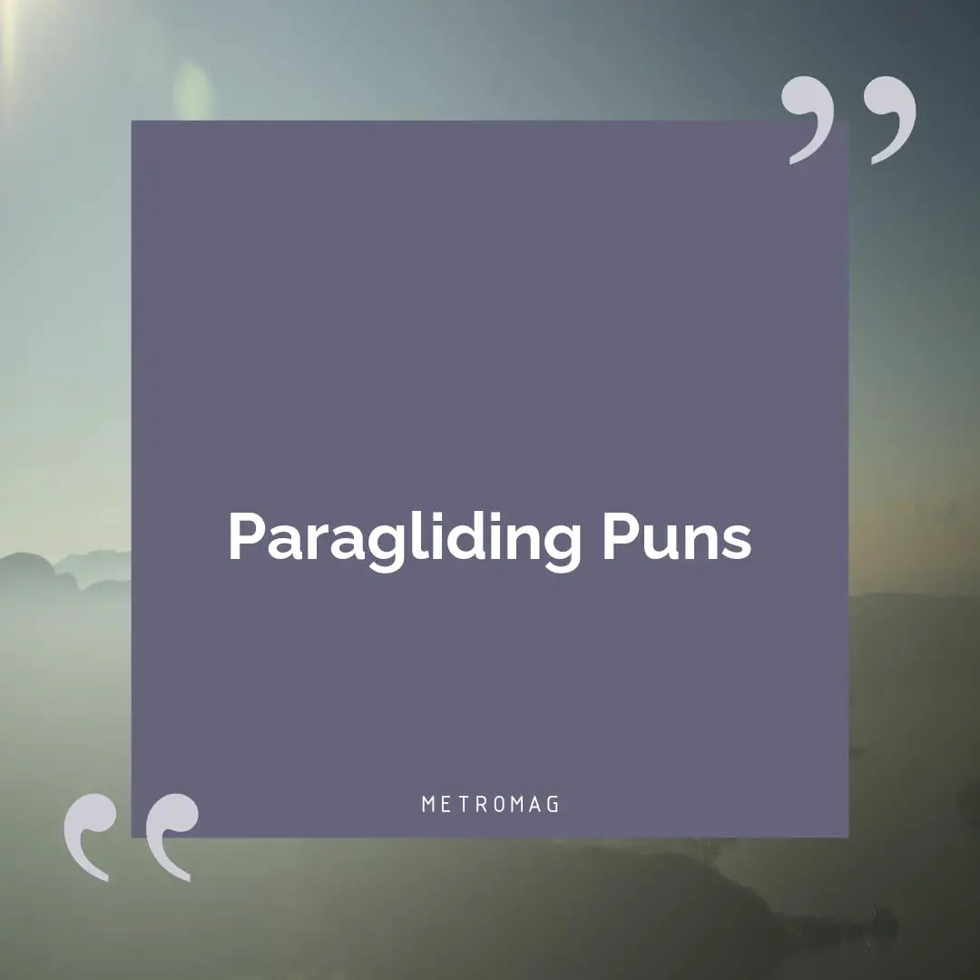 Paragliding Puns