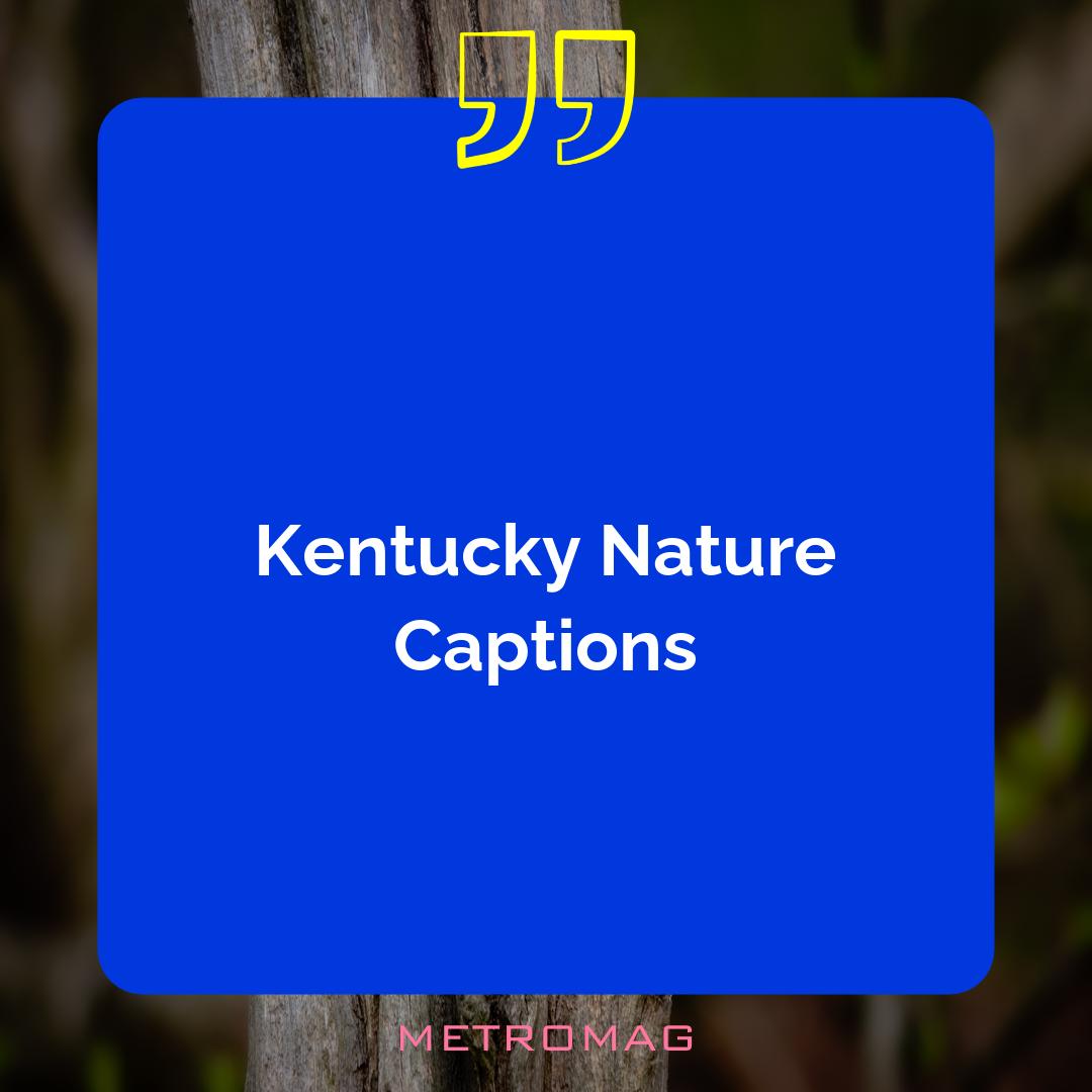 Kentucky Nature Captions