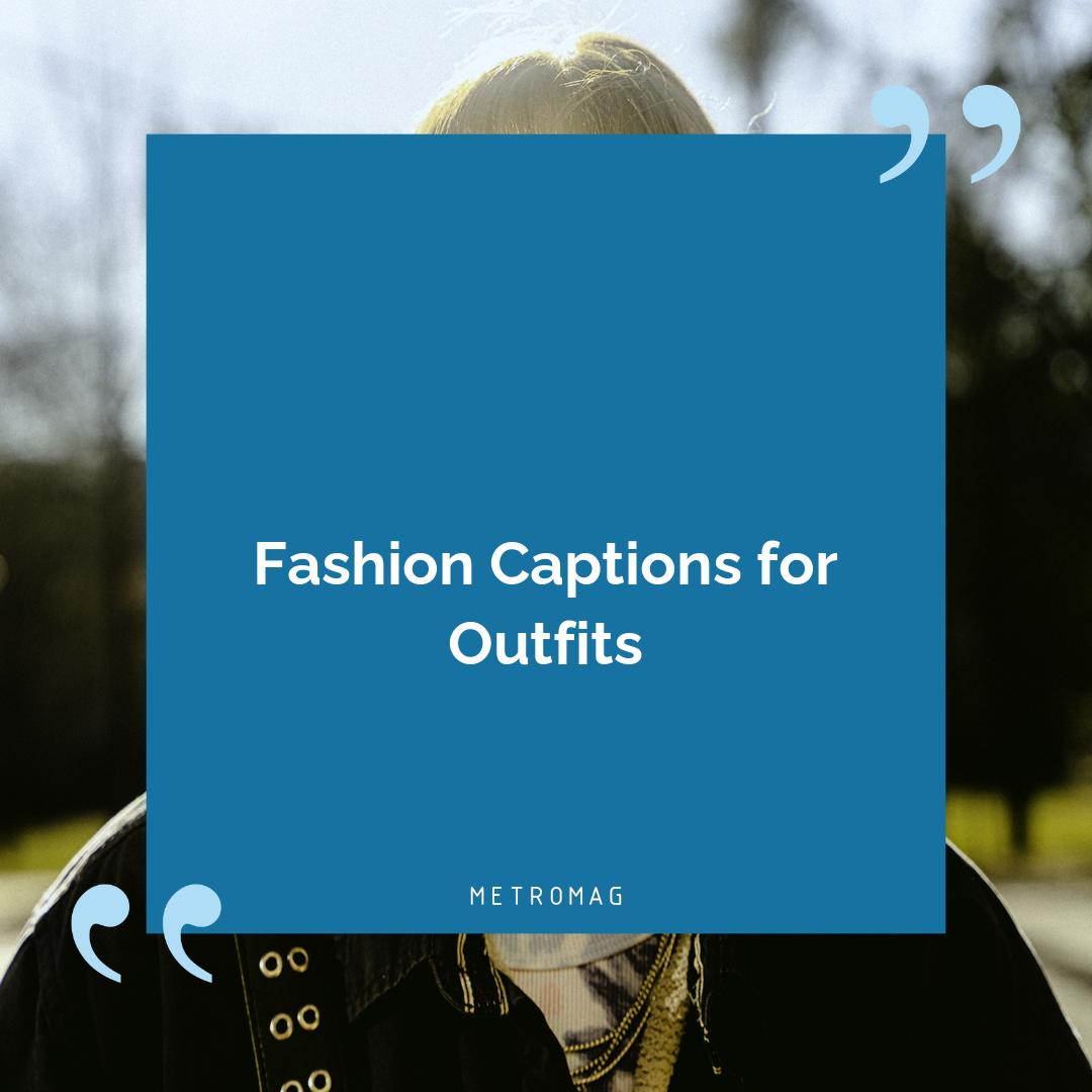Fashion Captions for Outfits