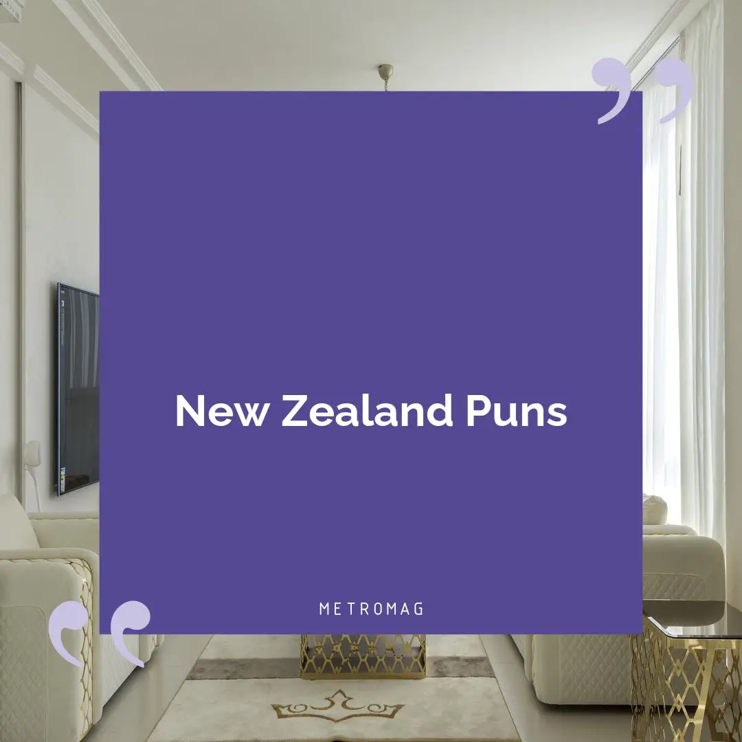 New Zealand Puns