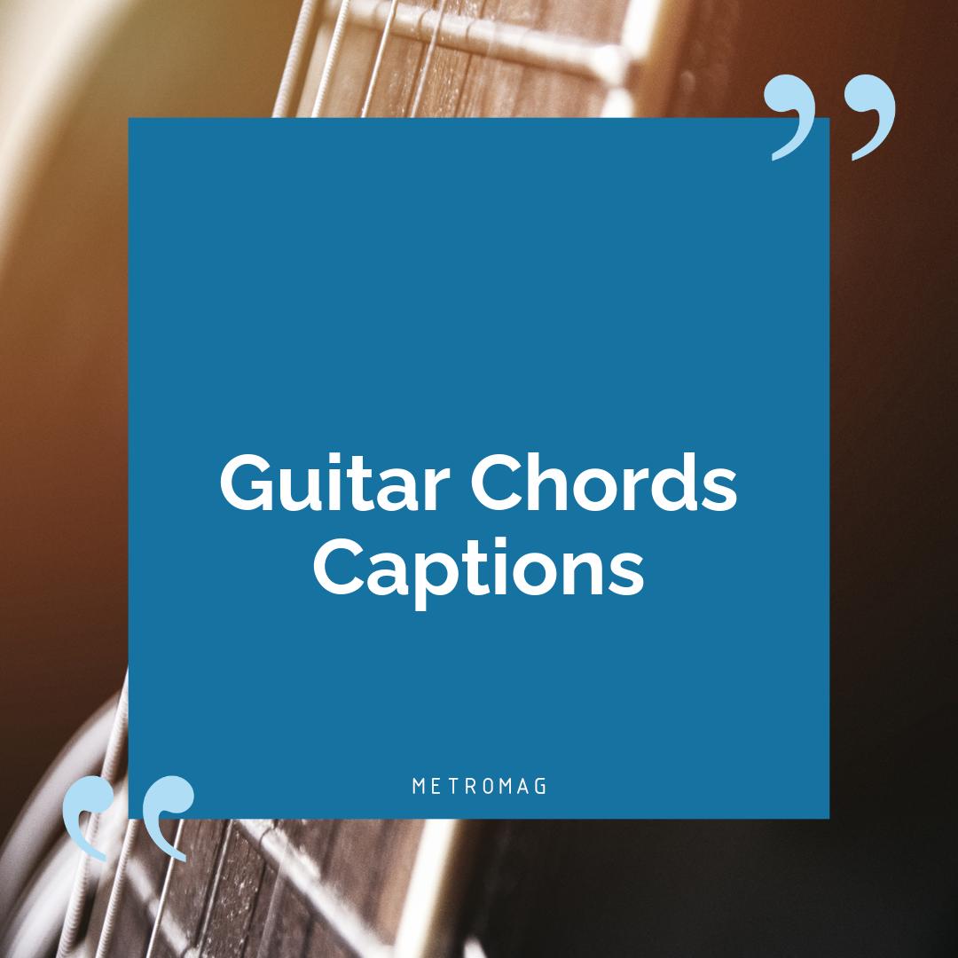 Guitar Chords Captions