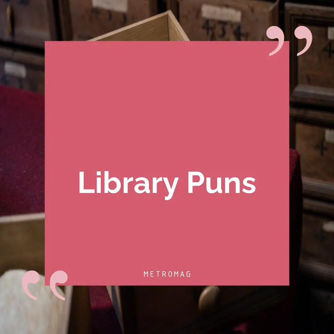 Library Puns