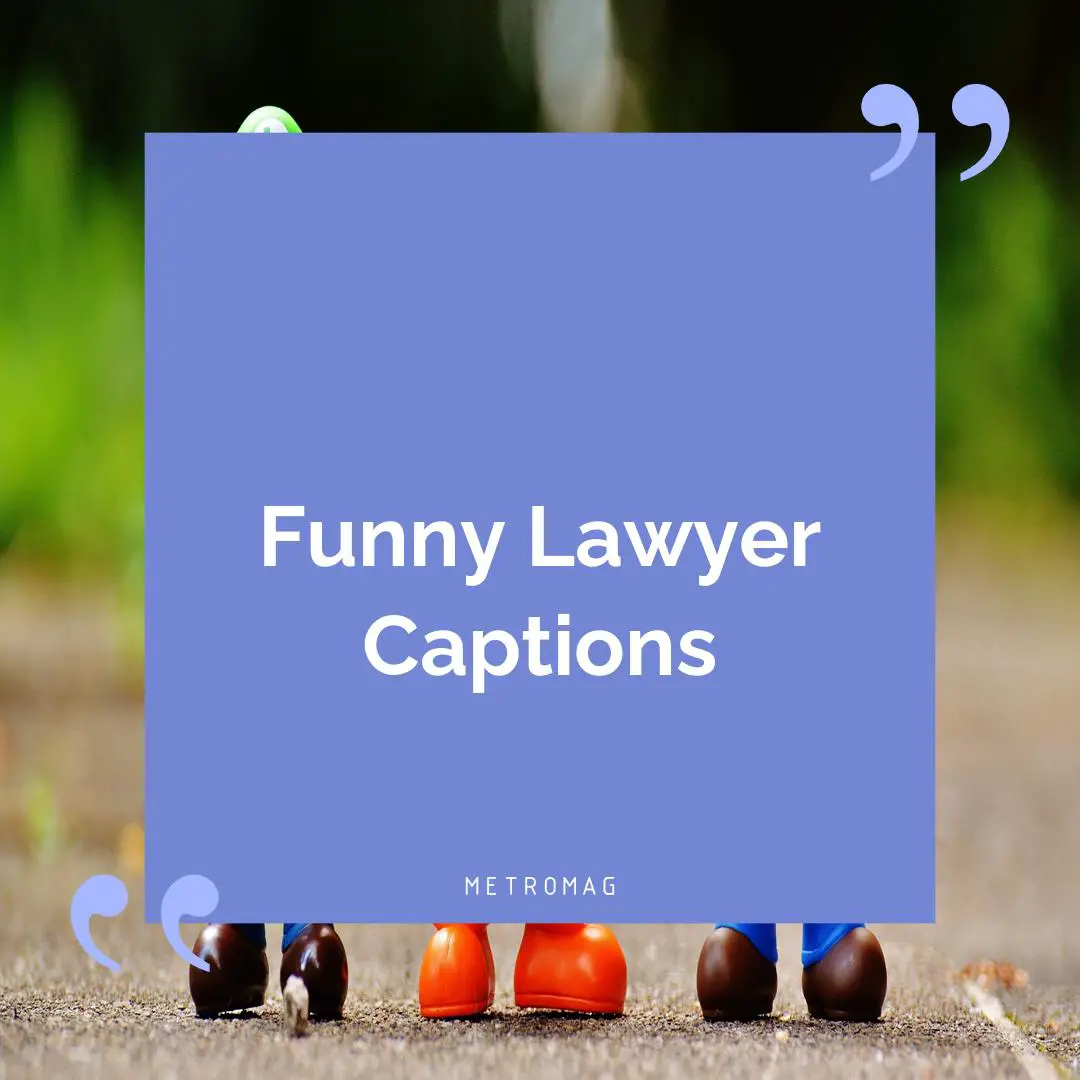 Funny Lawyer Captions