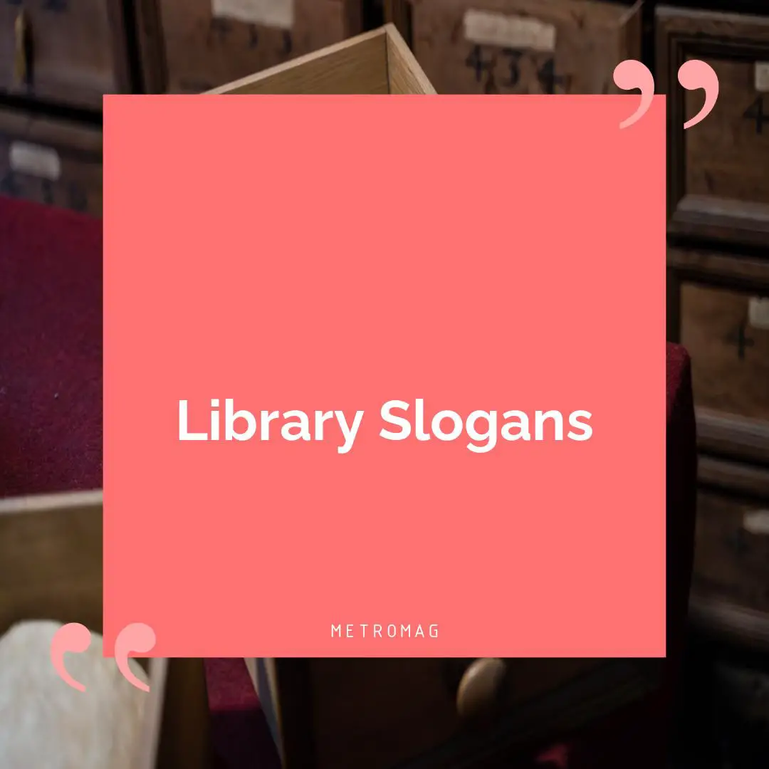 Library Slogans