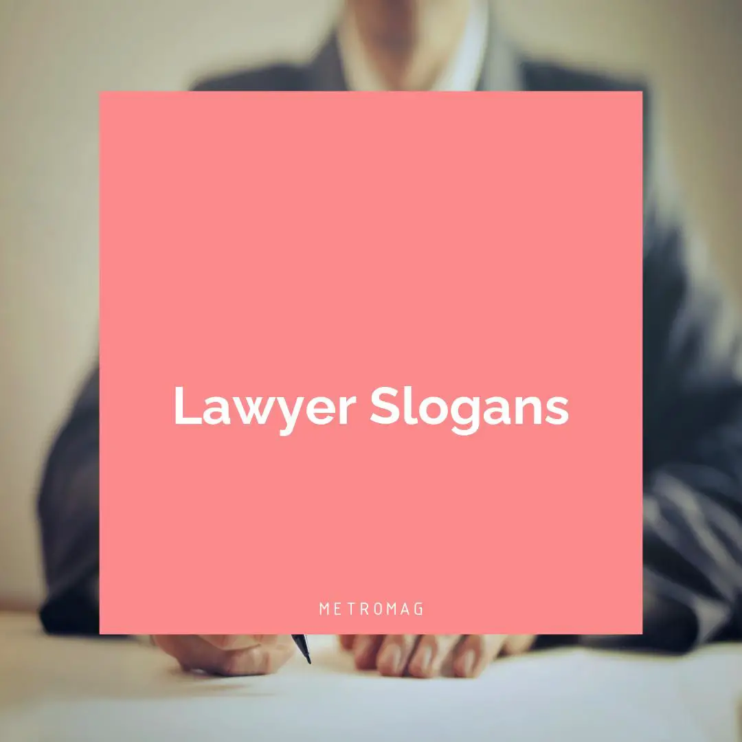 Lawyer Slogans