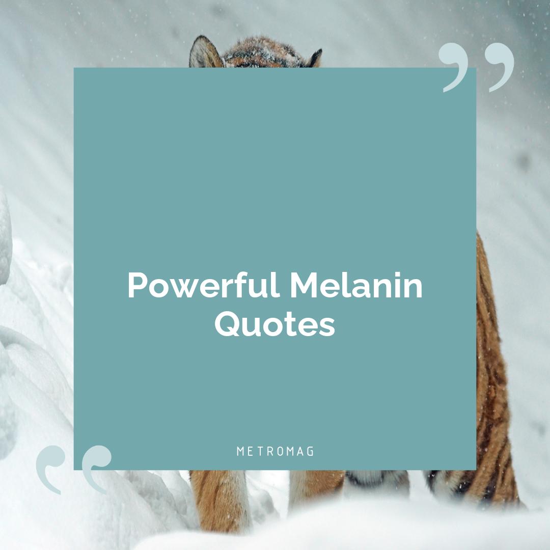 Powerful Melanin Quotes