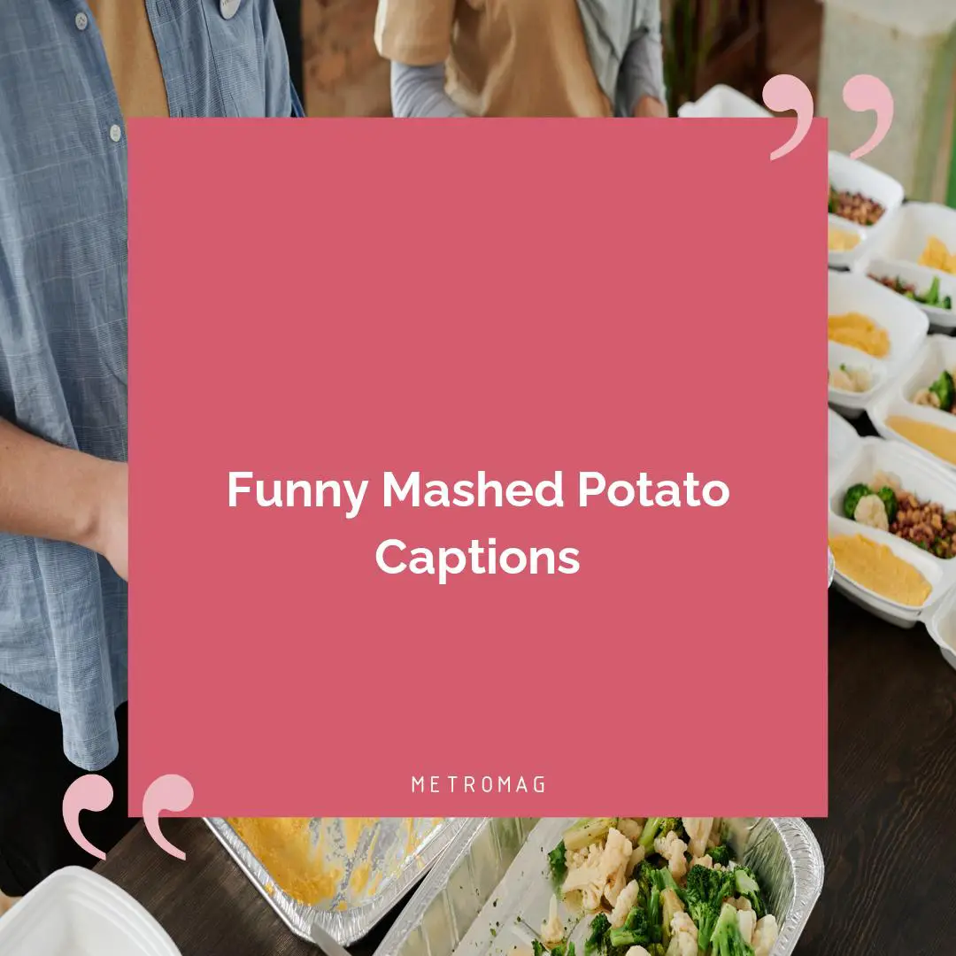 Funny Mashed Potato Captions