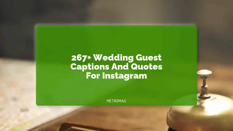267+ Wedding Guest Captions And Quotes For Instagram