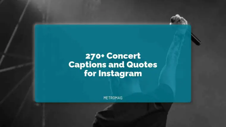 270+ Concert Captions and Quotes for Instagram