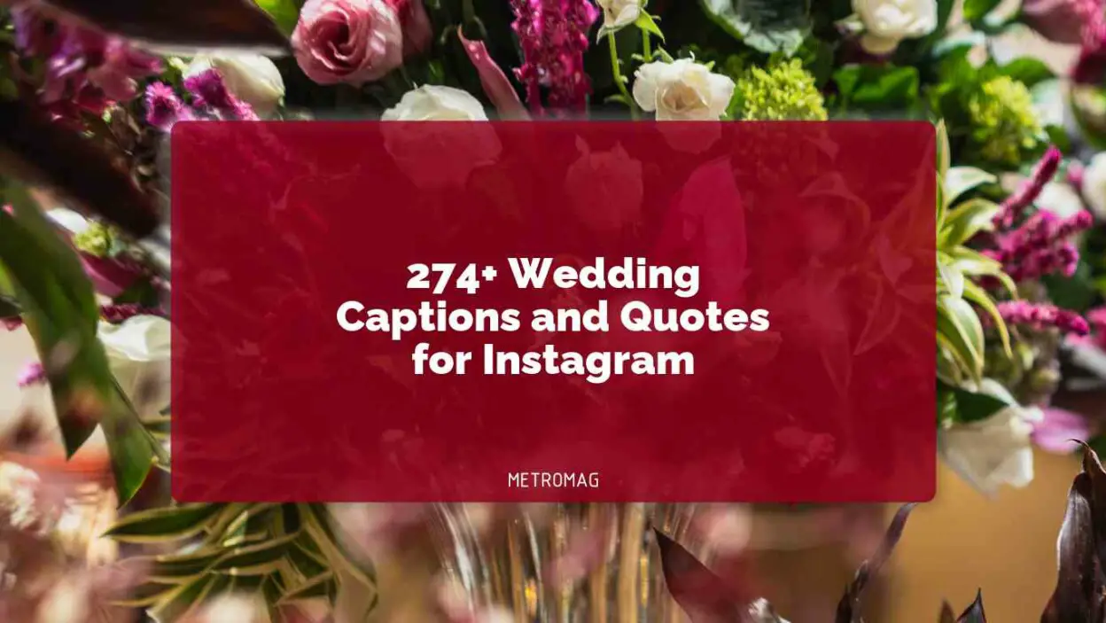 274+ Wedding Captions and Quotes for Instagram
