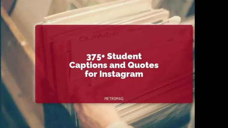 375+ Student Captions and Quotes for Instagram