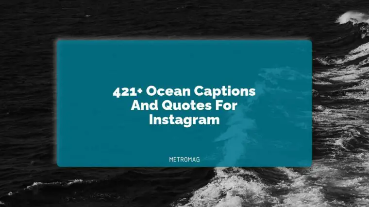 421+ Ocean Captions And Quotes For Instagram