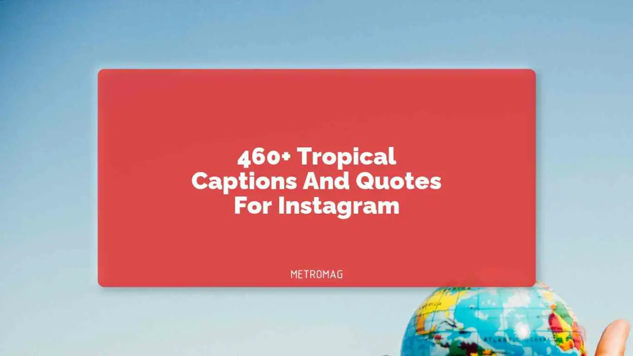 460+ Tropical Captions And Quotes For Instagram