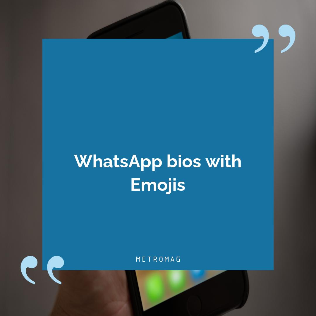 WhatsApp bios with Emojis