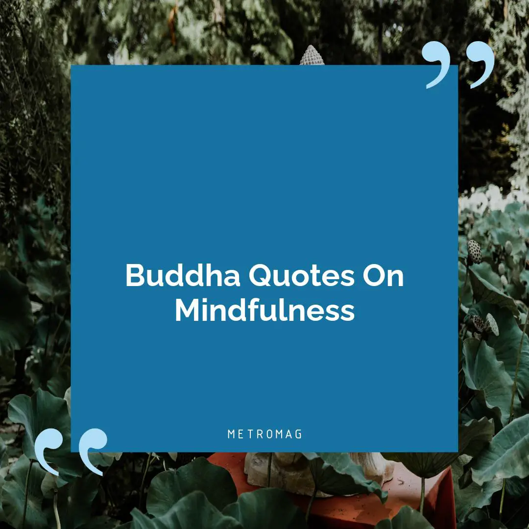 Buddha Quotes On Mindfulness