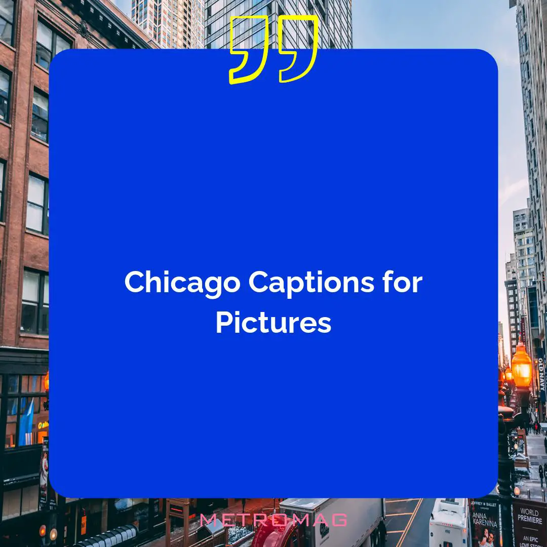 Chicago Captions for Pictures