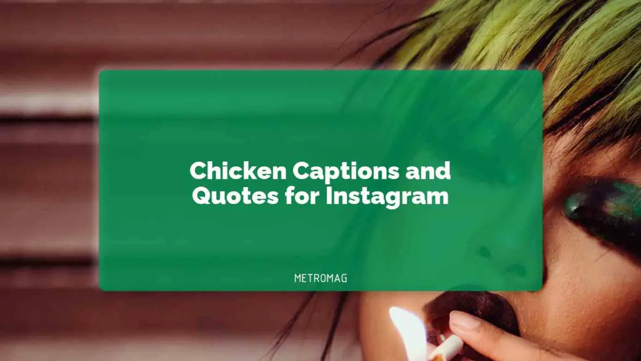 Chicken Captions and Quotes for Instagram