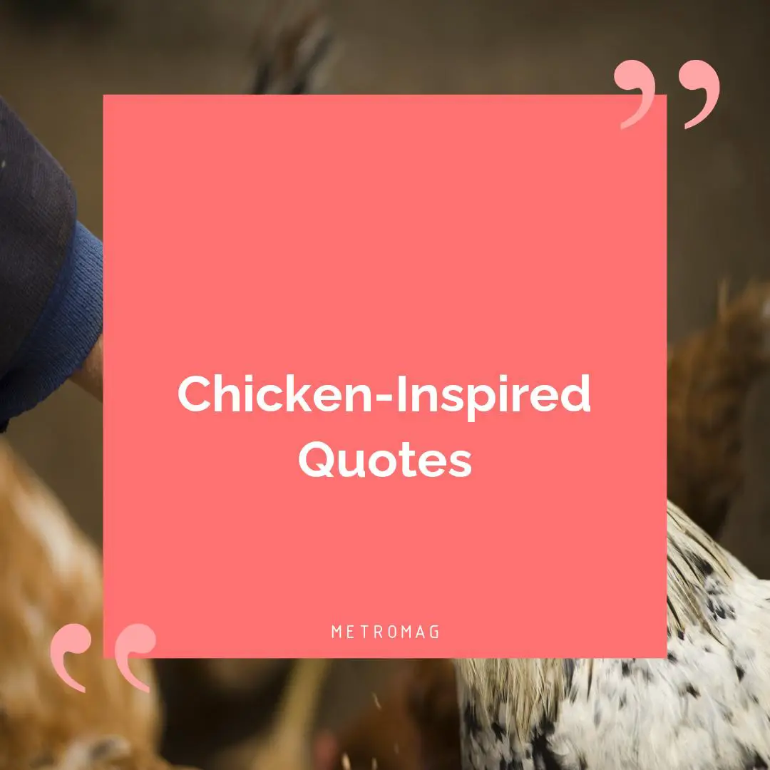 Chicken-Inspired Quotes