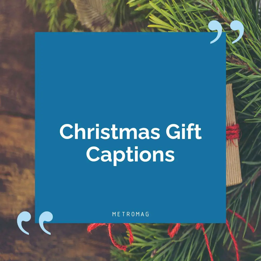 Christmas Gift Captions
