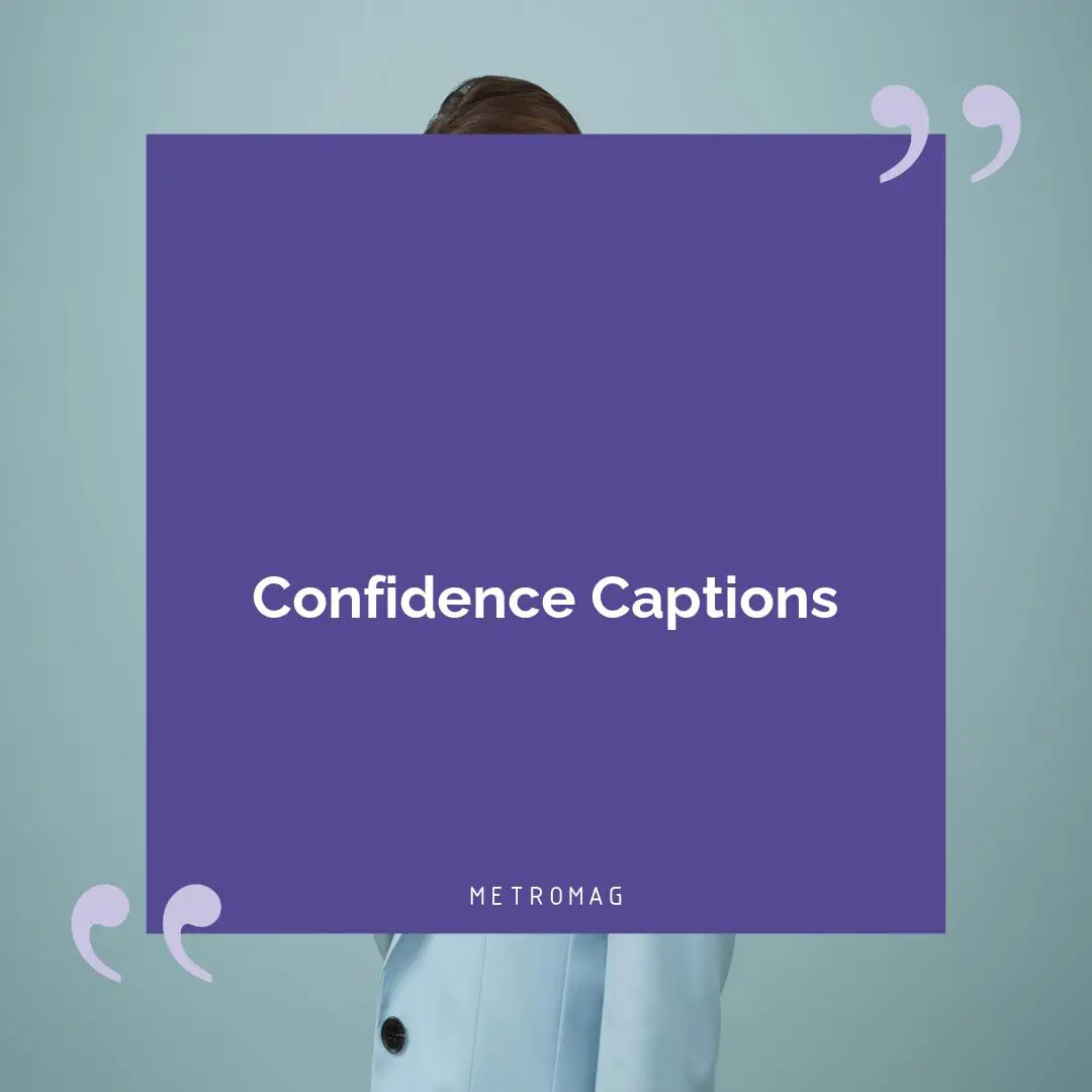 Confidence Captions