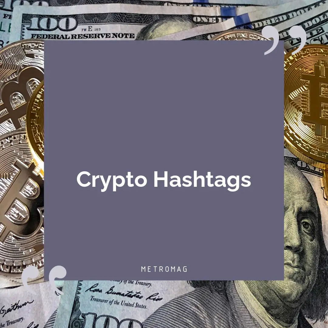 Crypto Hashtags