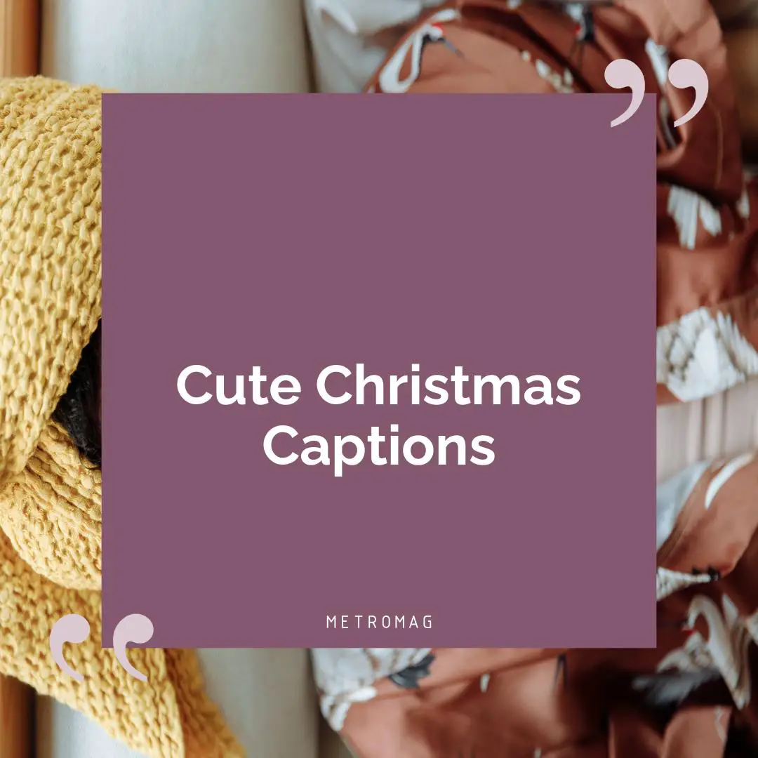 Cute Christmas Captions