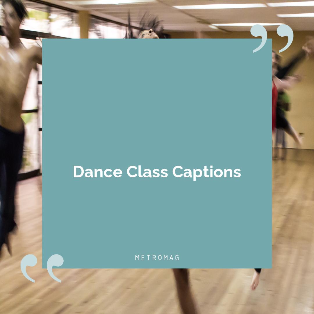 Dance Class Captions