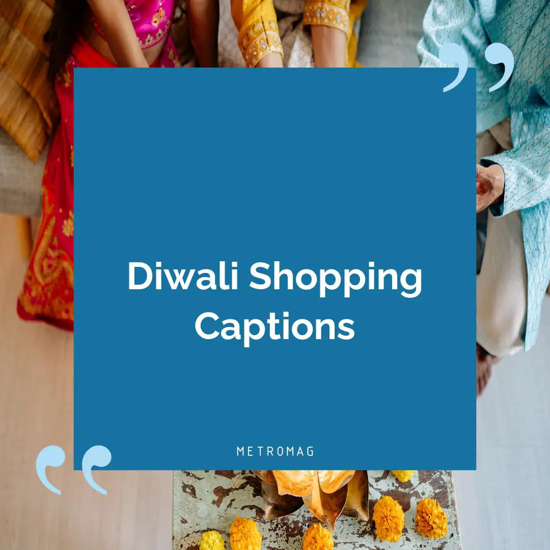 Diwali Shopping Captions