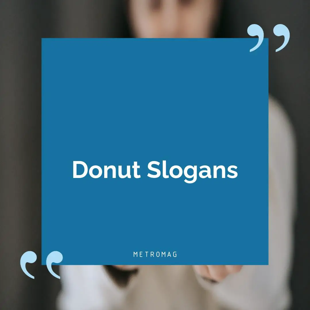 Donut Slogans