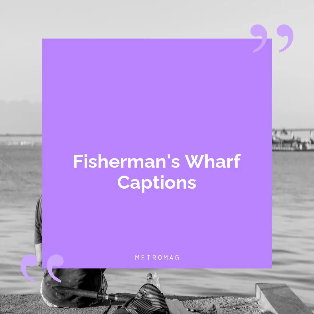 Fisherman's Wharf Captions