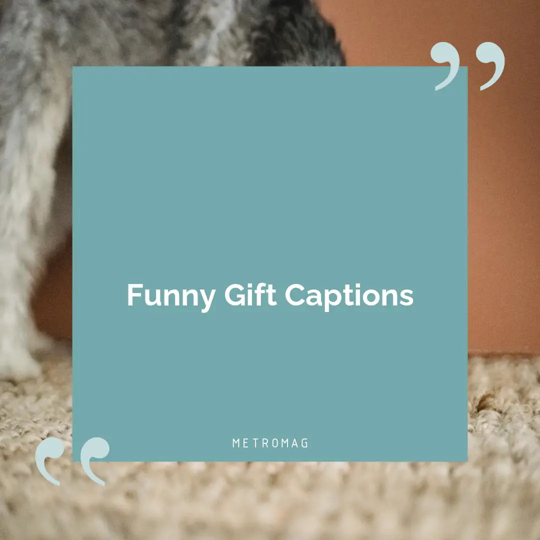 Funny Gift Captions