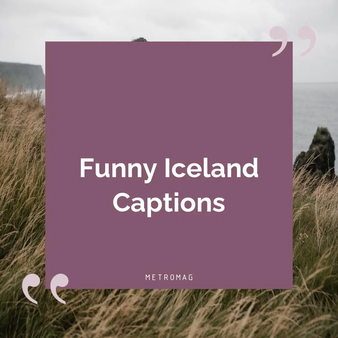 Funny Iceland Captions