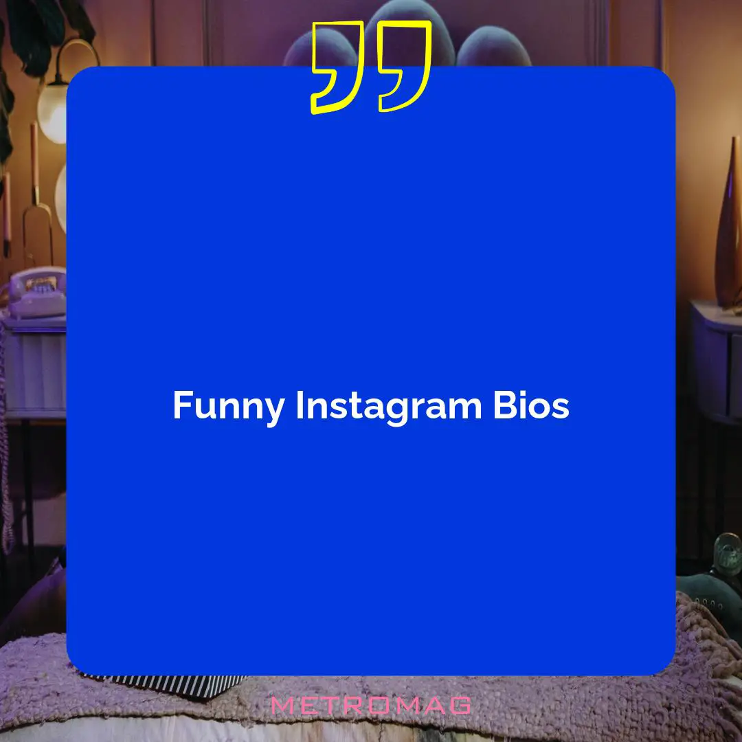 Funny Instagram Bios
