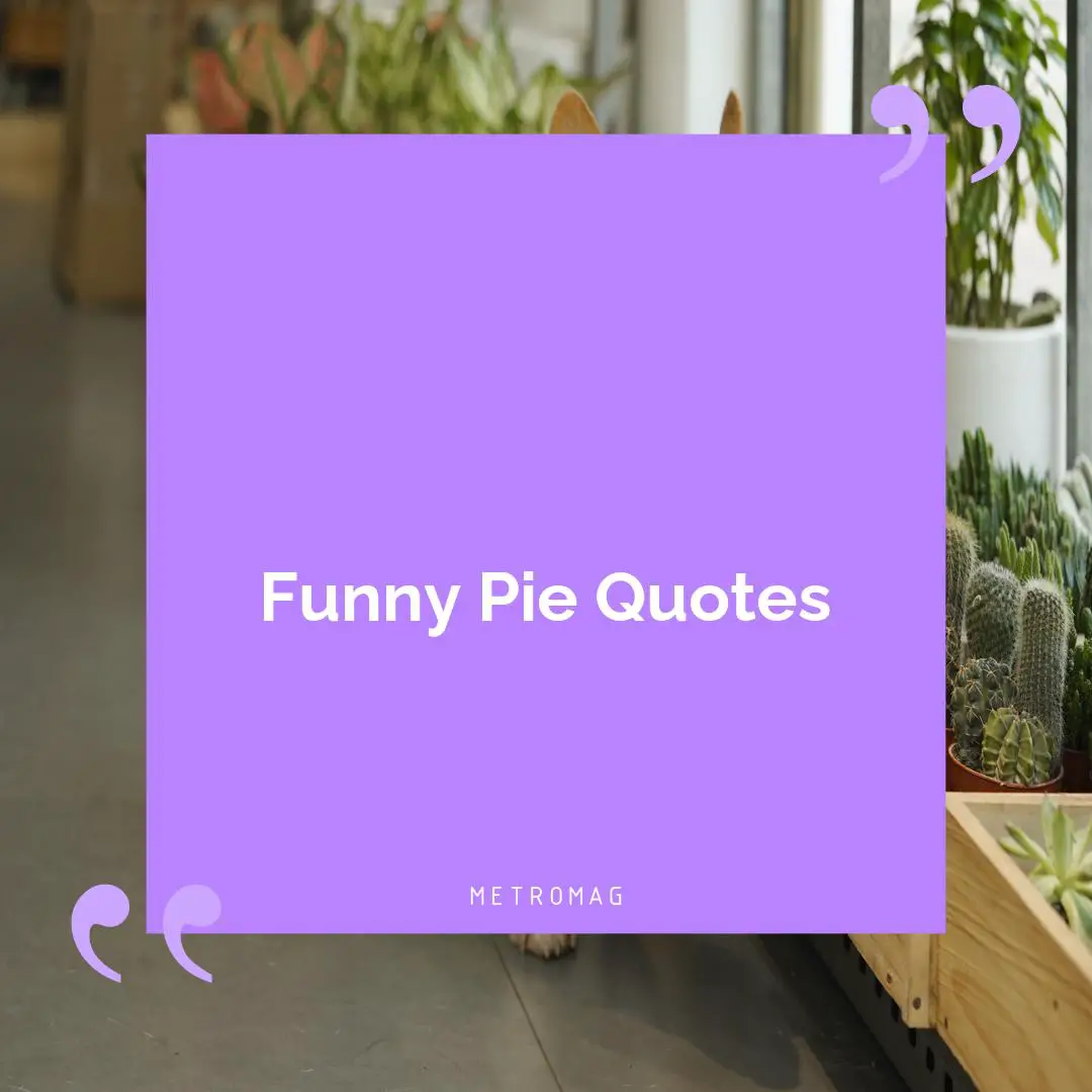 Funny Pie Quotes