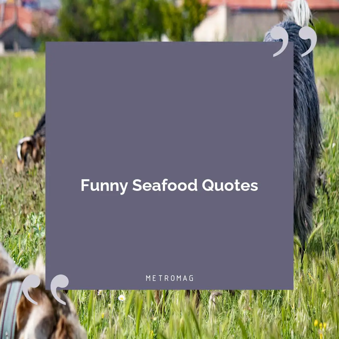 Funny Seafood Quotes