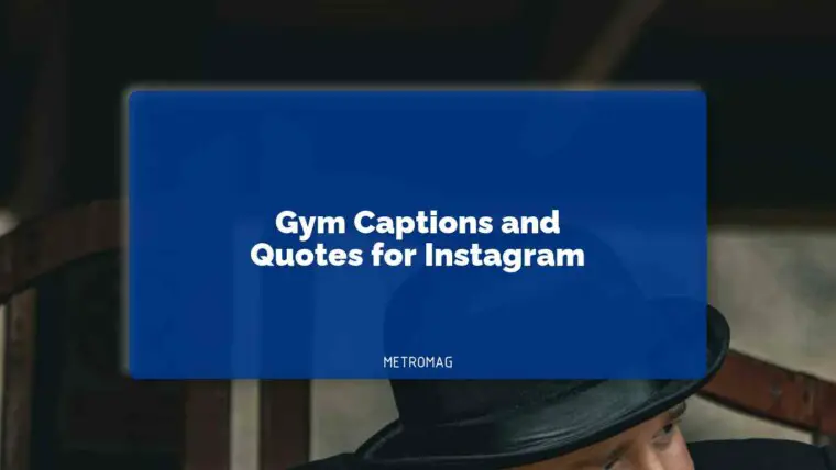 Gym Captions and Quotes for Instagram