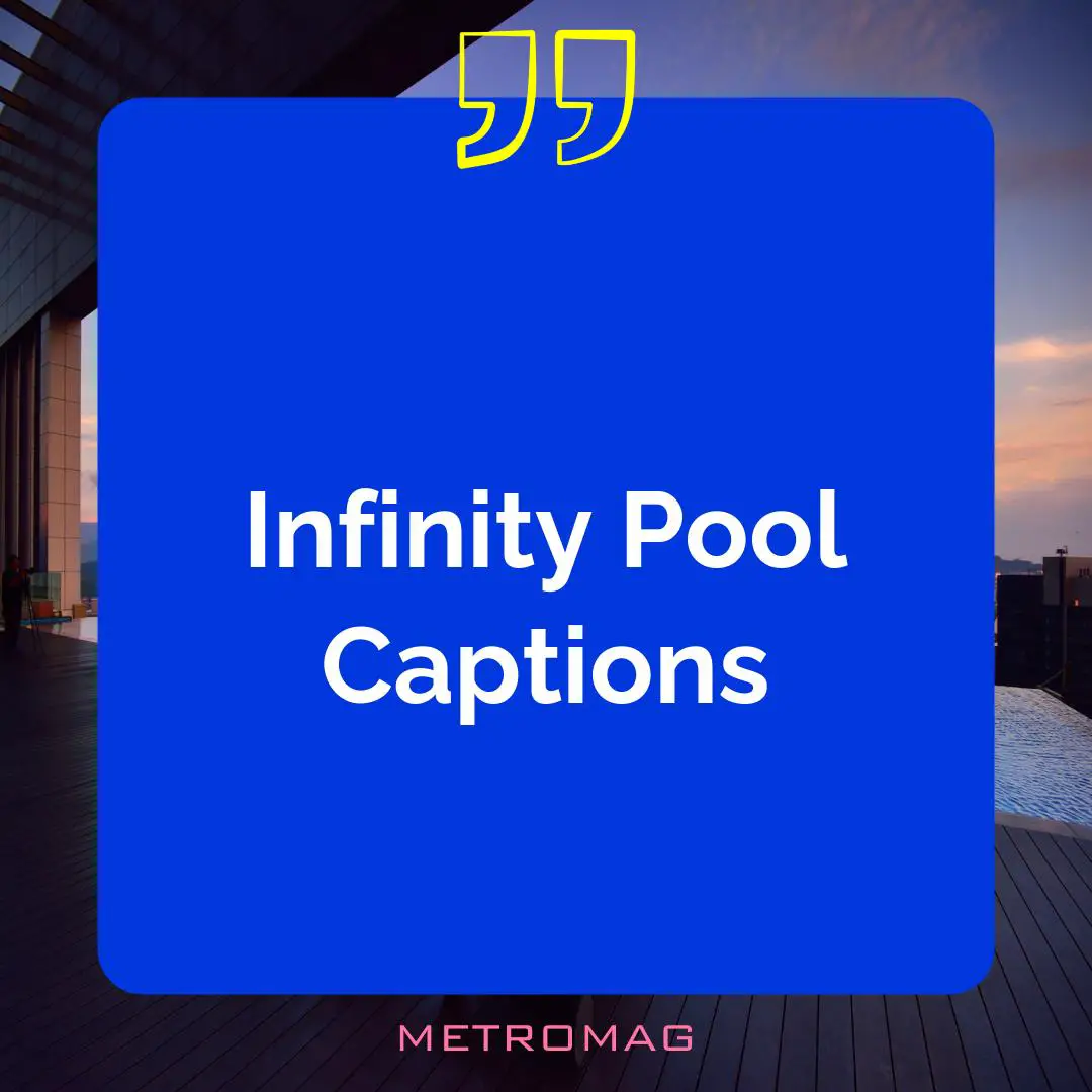 Infinity Pool Captions