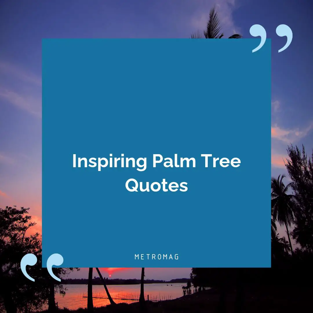 Inspiring Palm Tree Quotes