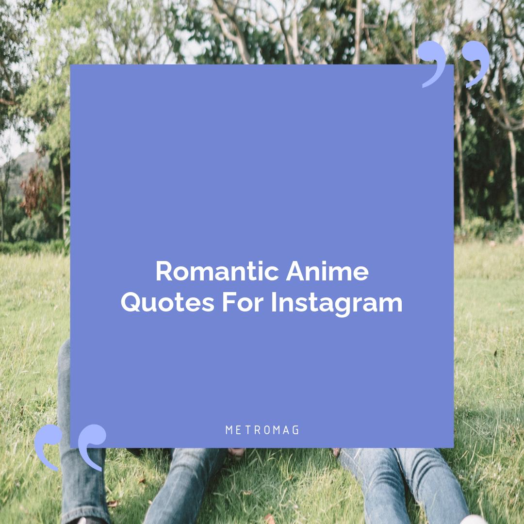 Romantic Anime Quotes For Instagram