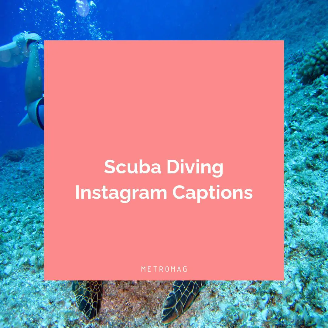 Scuba Diving Instagram Captions