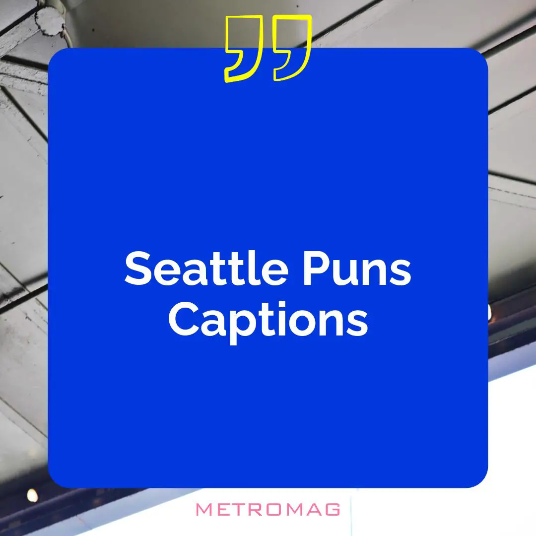 Seattle Puns Captions