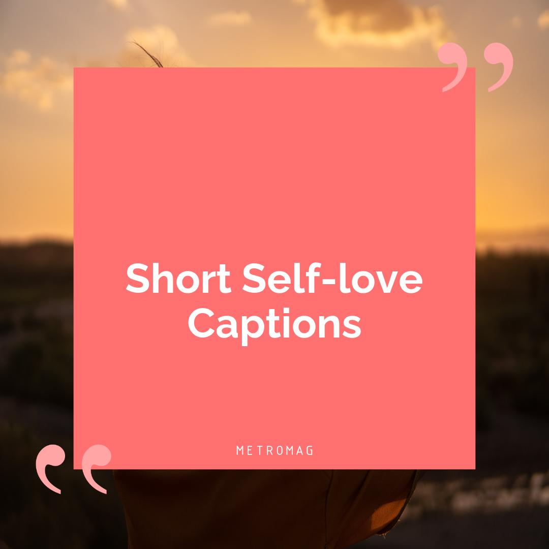 Short Self-love Captions