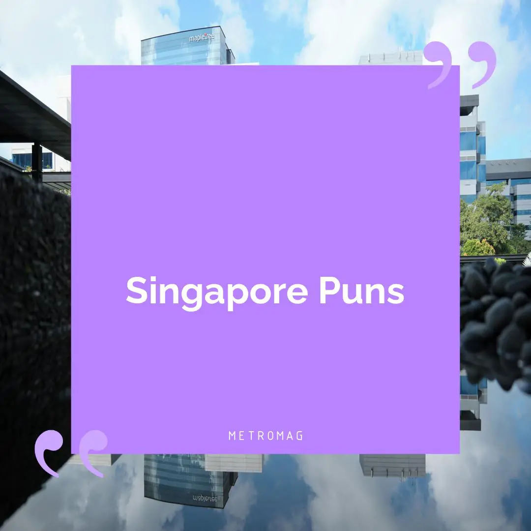 Singapore Puns