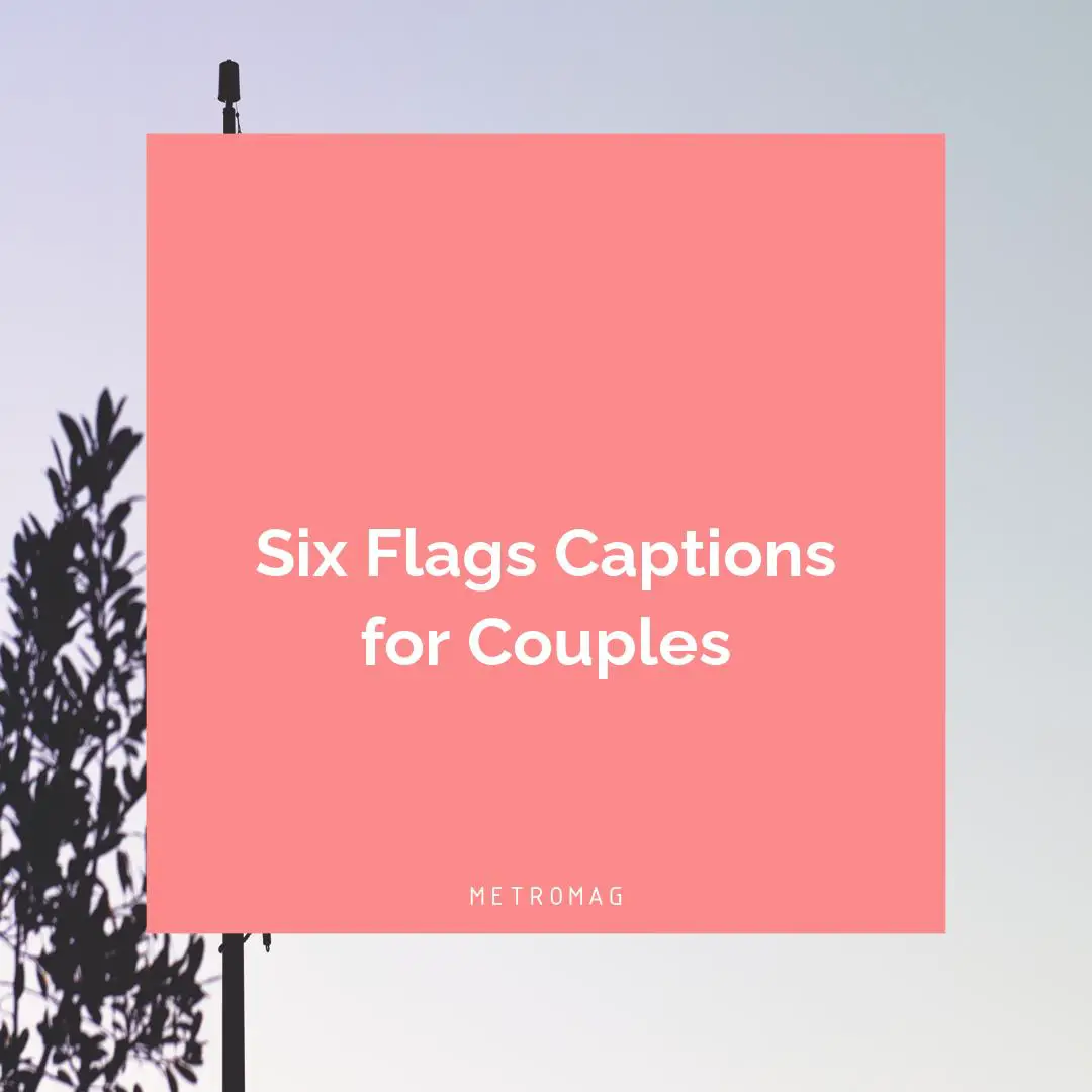 Six Flags Captions for Couples