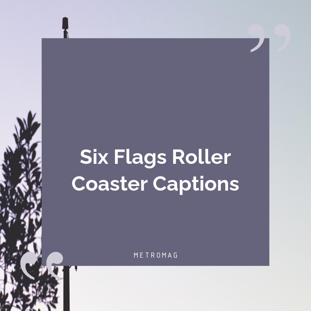 Six Flags Roller Coaster Captions