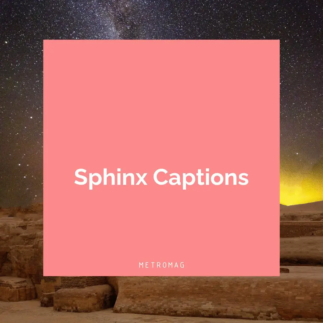 Sphinx Captions