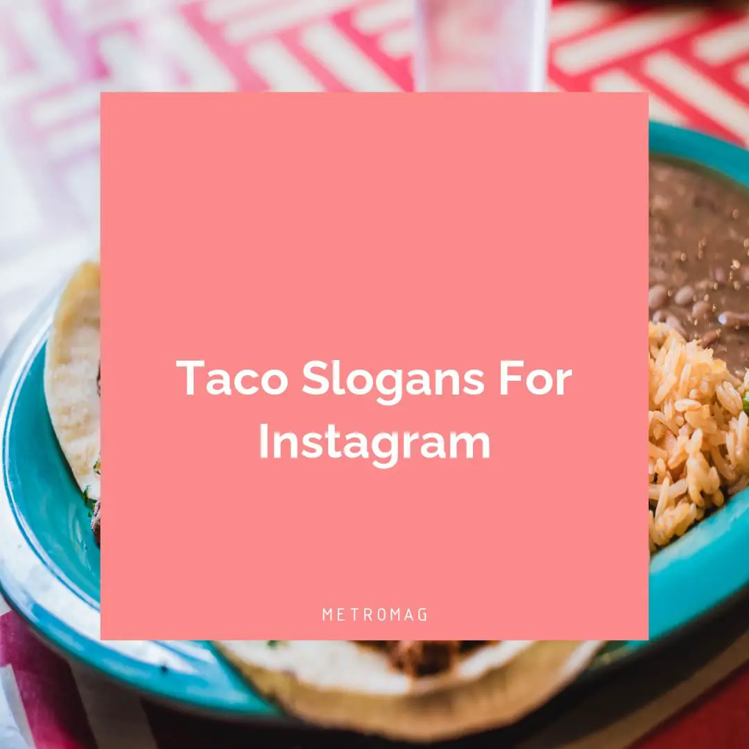 Taco Slogans For Instagram