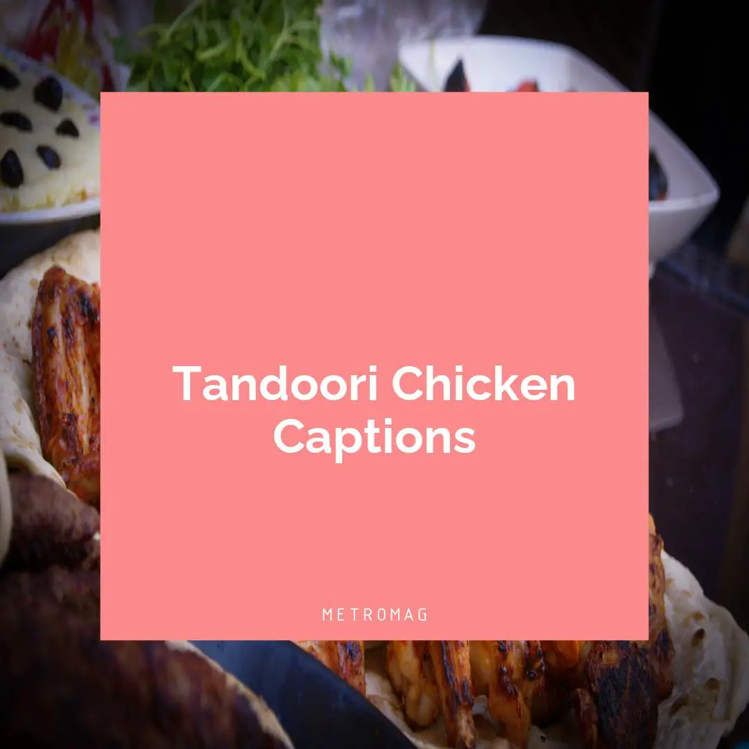 Tandoori Chicken Captions